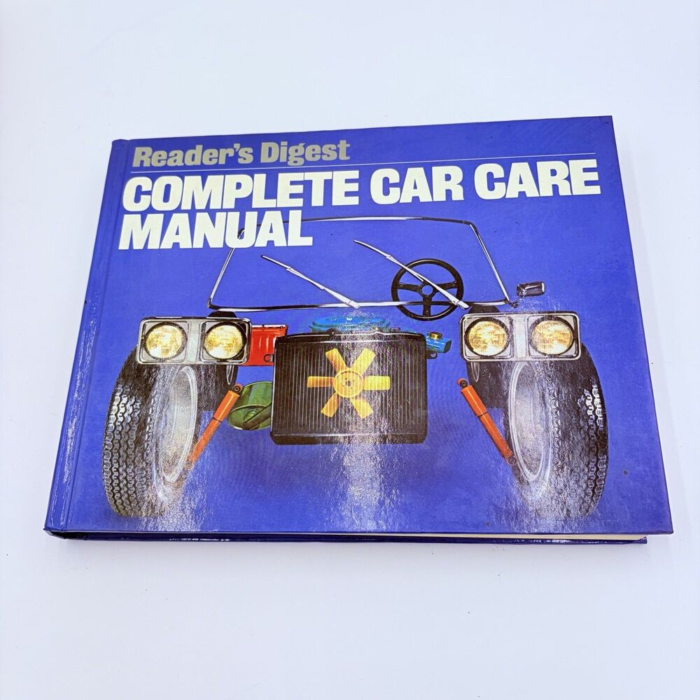 Readers Digest Complete Car Care Manual + Tune Up Supplement HC 1981 Vintage